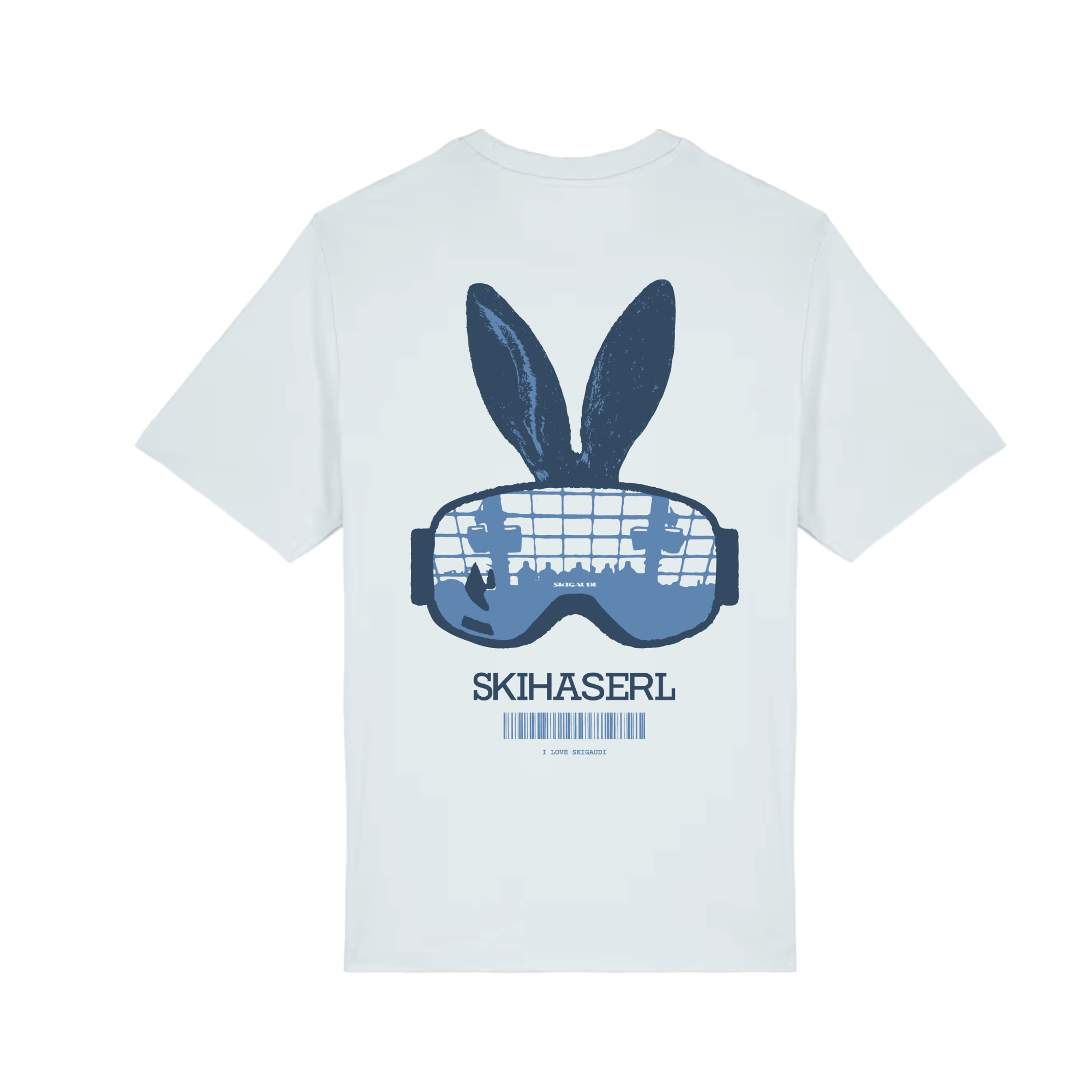 SKIHASERL T-Shirt blue ice
